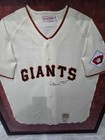 Willie Mays Signed 1951 Mitchell And Ness Jersey Framed Global — photo 1