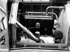 FIAT factory racer new motor bloc engine 1912 auto show display press photograph