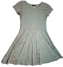 Girl's GUESS Golden Logo Dress Size 10 Excellent Condition