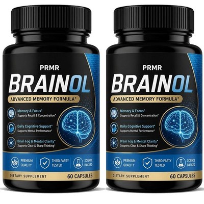 Brainol Advanced Memory Formula Daily Cognitive Support Supplement 120 Capsules