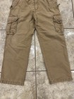Mens 36X32 LL BEAN Flannel Lined Natural Fit Canvas Cargo Pant Distressed 264592 — photo 6