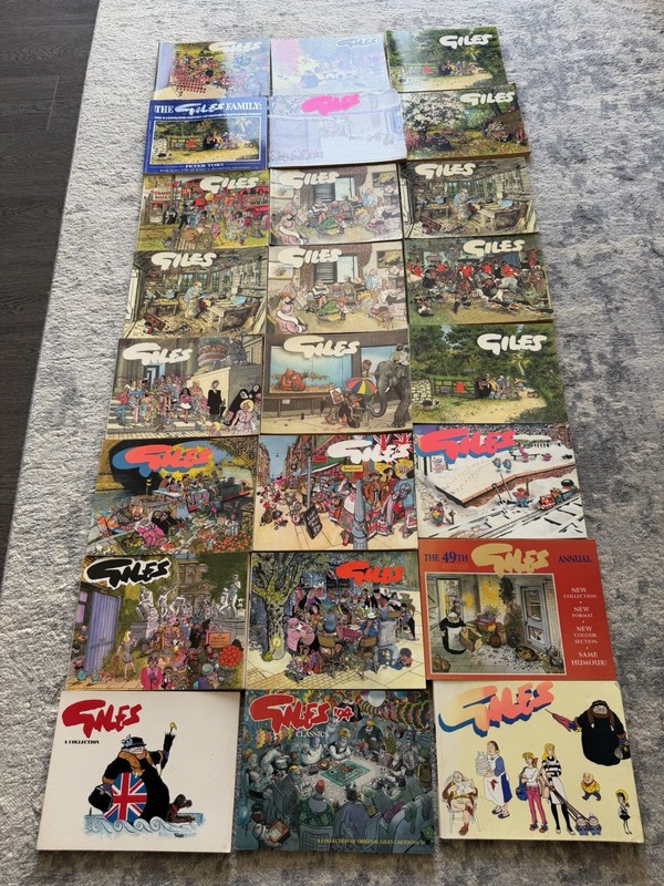Bundle 24 x Giles Cartoon Books Thirtieth & Fortieth Series Lot Family Classics