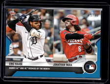 Eric Haase, Jonathan India - 2021 MLB Topps Now #606 Blue 35/49 Parallel