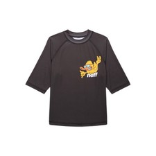 NEW Neff Boys Fired Up Ducky Graphic Rashguard UPF Protection Black Size 14/16