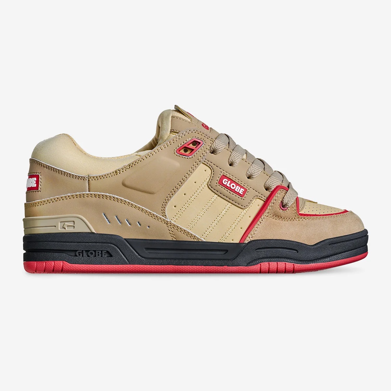 Shoes Fusion Khaki/red