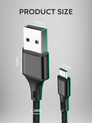 DATA FROG PS4 Controller USB Ladekabel Micro USB 2m 3m Lade Datenkabel