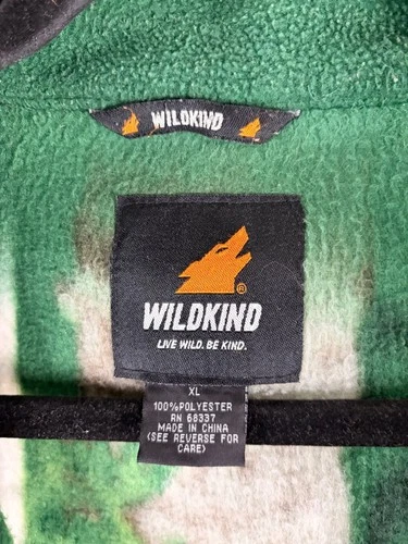 Wildkind Bear Print Fleece Full-Zip Jacket Men’s XL image 4