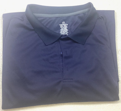 Mens -  4XL Tall -  Realessentials Shirt - Blue - Polo- NEW