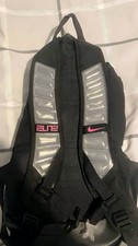 Nike Elite Large Backpack 25L Black/Pink Zip, Padded Adjustable Straps