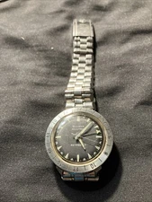 Vintage BULOVA Watch RARE Accutron Astronaut Model 214 Tuning Fork GMT 17 Jewel