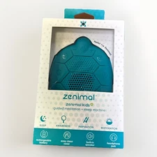 Zenimal Kids + 2.0 Guided Meditation Sleep Machine Teal Turtle Sleep Awareness