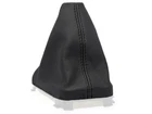 FOR VOLVO V70 2000-2007 GEAR SHIFT BOOT GAITER LEATHER STITCHING BLACK