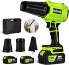 Leaf Blower Cordless,Battery Powered Electric Leaf Blower with 2 x 4.0Ah Battery