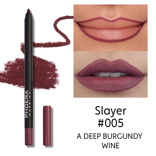 PHOERA MATTE LIP LINER PENCIL PEN CONTOUR VELVETY MAKEUP 12COLOURS LONG LASTING - Picture 16 of 39
