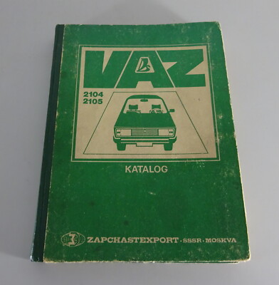 Parts Catalog Lada 1200 1300 1500 VAZ 2105 2104 Station Wagon Stand 1986