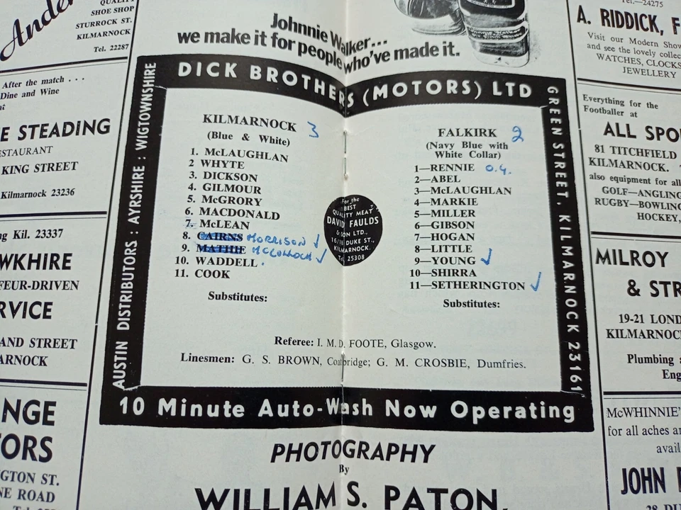 Kilmarnock v Falkirk Scottish Football Programme 1971 - Image 3 of 4