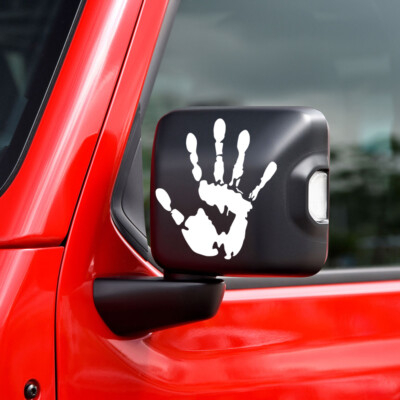 2Pcs Wave Vinyl Stickers Wave Sign Car Decal for Jeep Wrangler JL