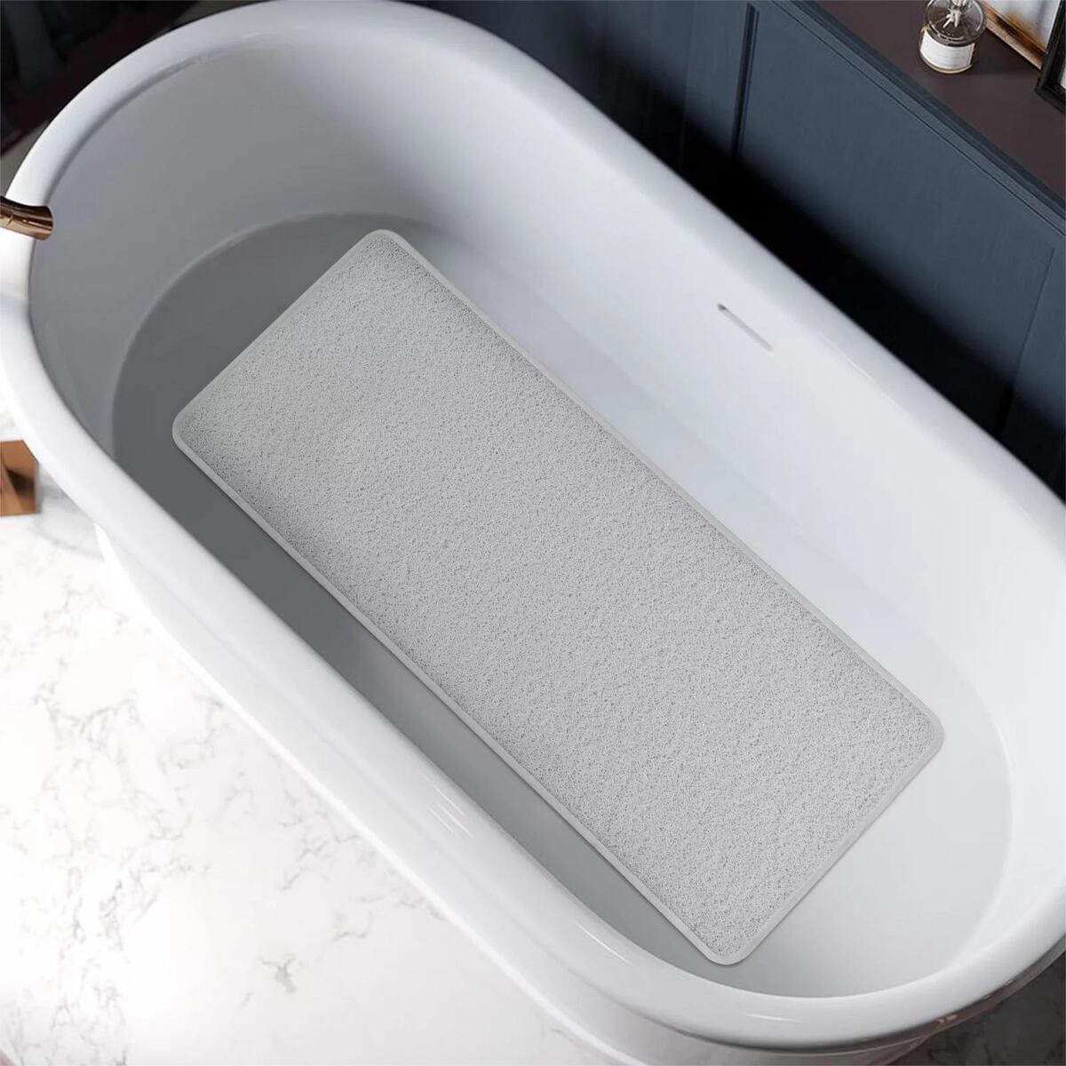 Bath Tub and Shower Mat Non-slip Anti-mold Easy Clean Loofah Texture Bath  Mat
