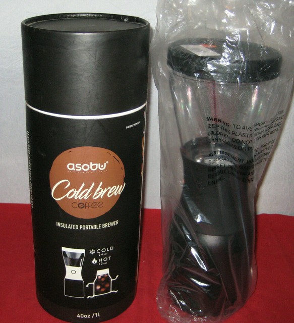 Asobu Coldbrew Portable Cold Brew Coffee Maker With a Vacuum Insulated Black for sale online | eBay