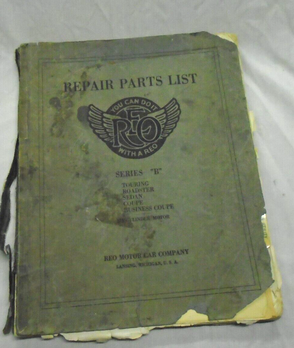 Reoページ REO 1922 REPAIR PARTS LIST ORIGINAL ----- COLLECTIBLE /AUTOMOBILE