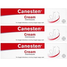 Canesten Anti-fungal Cream - Nappy Rash, Athletes Foot, Thrush - 20g x 3 PACK