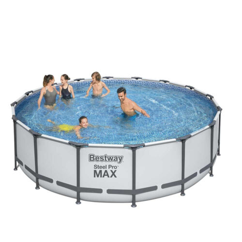 Piscine hors sol ronde Bestway 5612Z Steel Pro Max 488x122cm - Photo 1/9