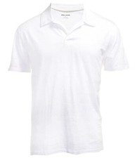 DKNY Jeans Mens Short Sleeve Polo Shirt White
