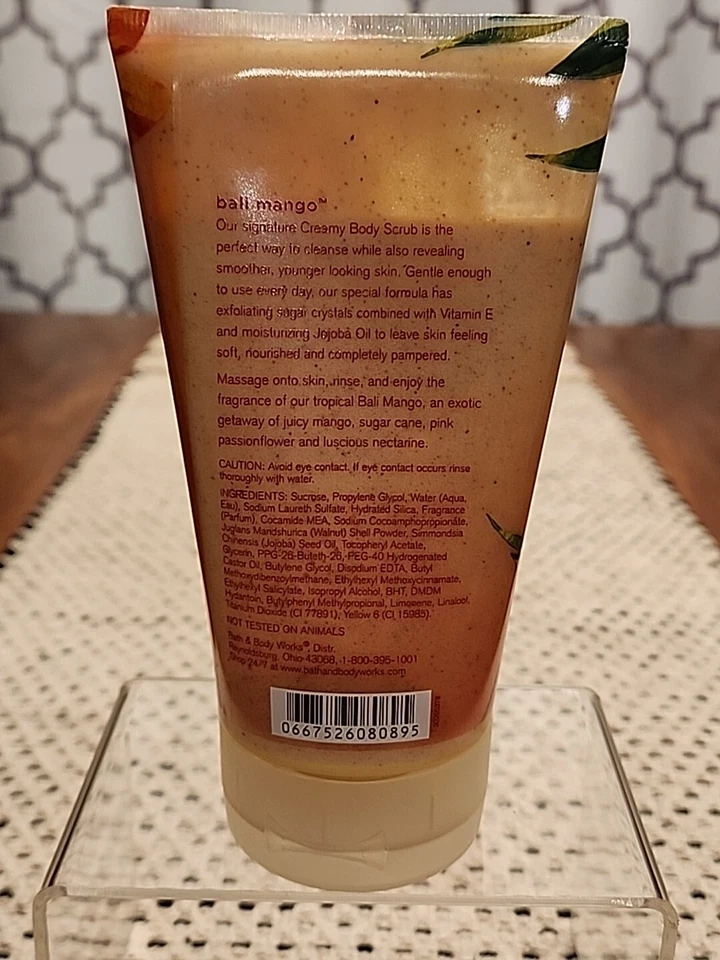 Bath & Body Works Bali Mango Creamy Body Scrub 8 Oz - Image 2 of 3