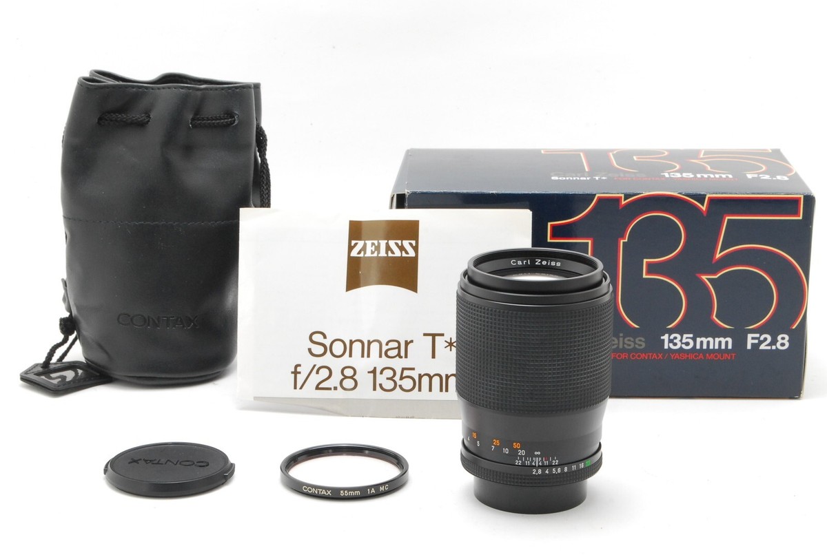 Top MINT in Box】 Contax 135mm f/2.8 Carl Zeiss Sonnar T Top MINT in Box】 Contax 135mm f/2.8 Carl Zeiss Sonnar T