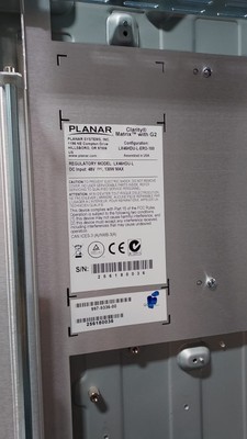 PLANAR CLARITY MATRIX G2 LX46HDU-L WALL DISPLAY VIDEO PANEL
