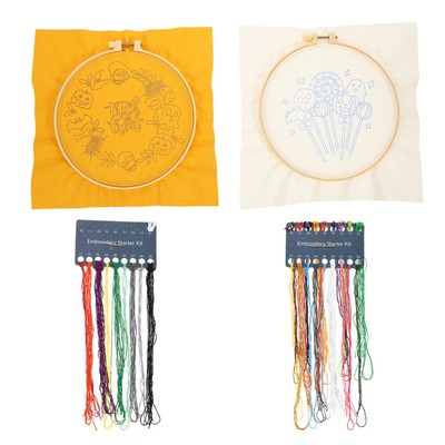  2 Sets Halloween Cross Stitch Kit Halloween Stitching Kit Kreuzstich Material