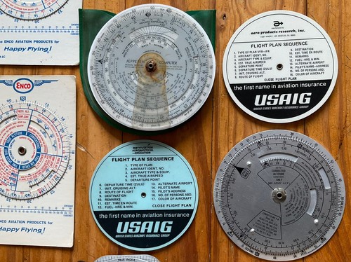 Set Of 9 Dead Reckoning Air Navigation Computers Air Force, Navy, Felsenthal Etc - Picture 8 of 13