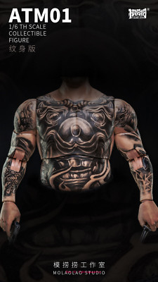 ATM01 Strong & Fat Male Body Tattoo Ver. Ma Dongxi 1/6 Accessories INSTOCK