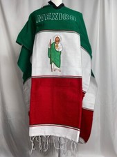 Gaban Mexicano Tricolor, Unisex con escudo Mexicano BORDADO San Judas