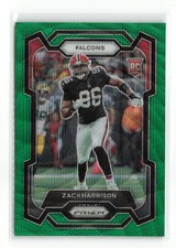 ZACH HARRISON #306 2023 PANINI PRIZM FALCONS RC GREEN WAVE