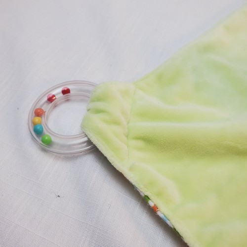 Stephan Baby Fish Lovey Security Blanket With Teether Rattle - Picture 3 of 11