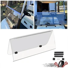 Clear PC Folding Windshield Windscreen Golf Cart Part For Yamaha G14 G16 G19