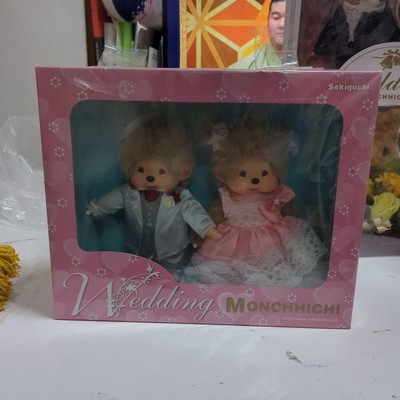 Sekiguchi Monchhichi Wedding Goods Dress Stuffed Toy Gift Celebration From Japan