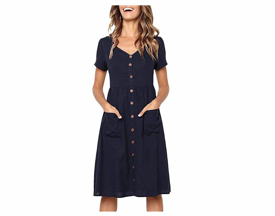 T Shirt Midi Skater Dress XL 