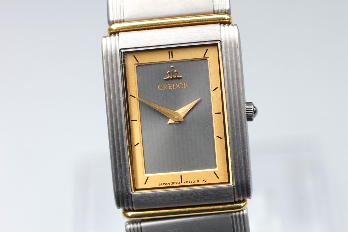 セイコー　クレドール　2F70-5140　レディース　18K/チタン N MINT】 Vintage SEIKO CREDOR 2F70-5140 Titanium x 18KT