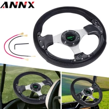 13" Black Golf Cart Steering Wheel for Yamaha EZGO Club Car