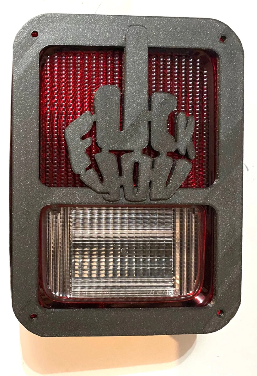 Devil Heart In 3D Black For Jeep Wrangler JK/JKU Rear Tail, 45 OFF