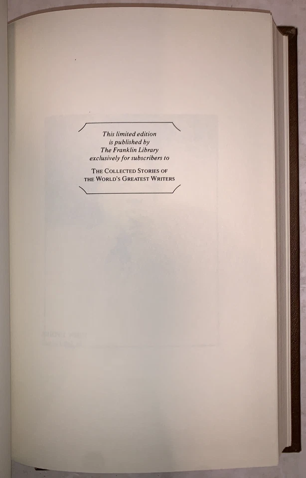 FRANKLIN LIBRARY, JOHN UPDIKE, PIGEON FEATHERS OTHER STORIES, 1981, FULL LEATHER Foto 3 de 4