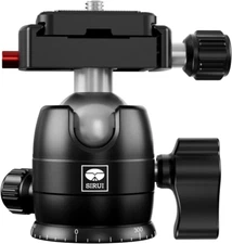 Camera Tripod Ball Head, 10Kg/22.05Lbs Loading Capacity, 360°Panning Base, Alumi