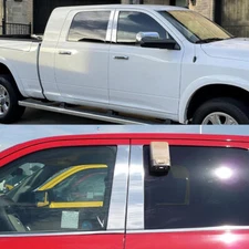 For Dodge Ram 1500 2500 Crew/Quad Cab 2009 2010-2018 Pillar Post Trim Covers 