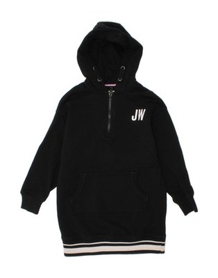 JACK WILLS Mädchen Hoodie Kleid 5-6 Jahre schwarz Baumwolle BE05