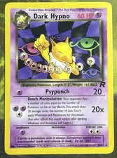 Dark Hypno Rare 26/82 - Team Rocket - Moderate Play