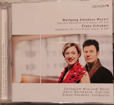 Klarinette Konzert A-Dur. KV 622 / Sinfonie Nr. 5 in B Flat Major. D 485, Wo