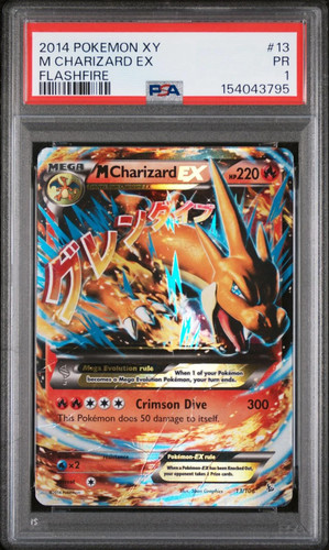 M Charizard-EX graded PSA 1 for sale on eBay