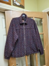 Karrimor vintage green purple red floral geo fleece size M relaxed fit